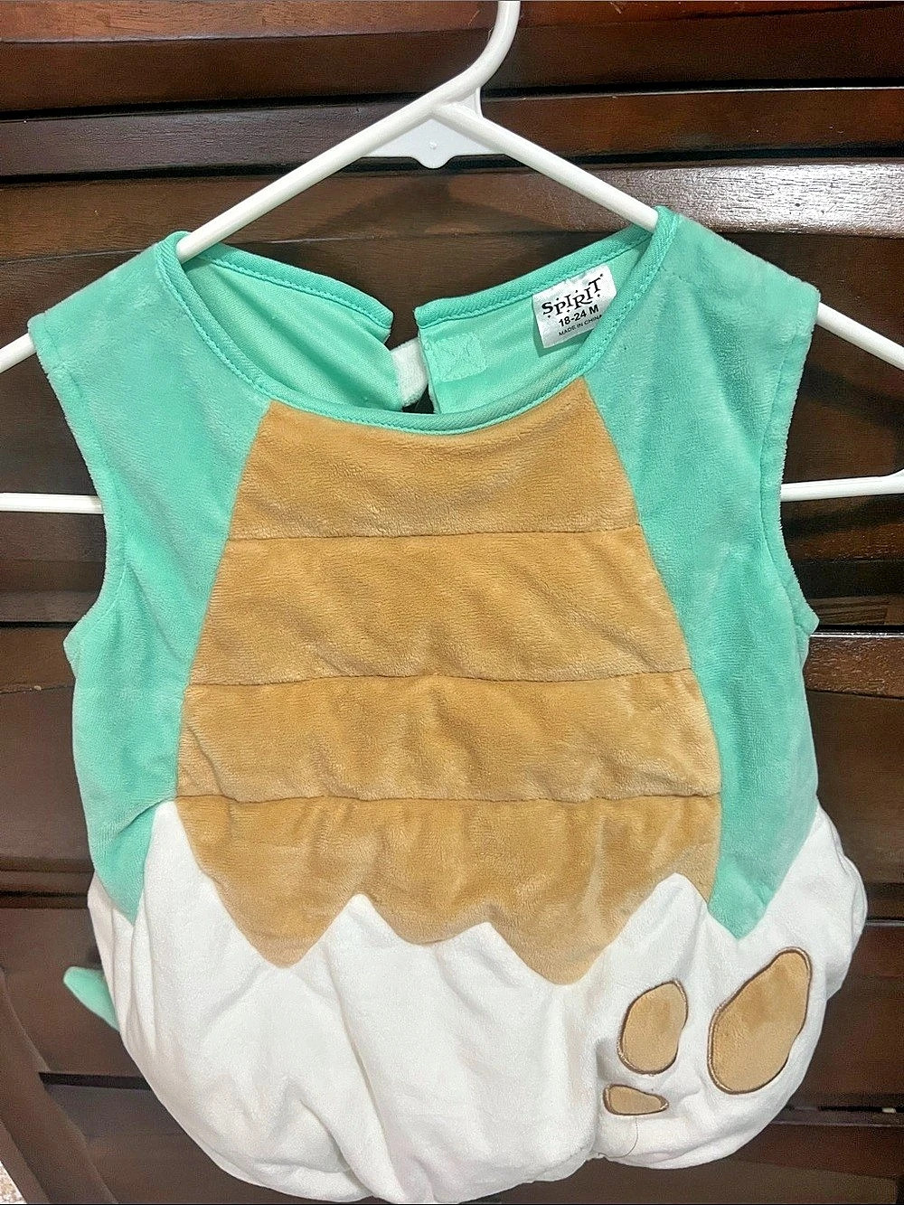 Spirit Halloween Baby Dinosaur In Egg Costume Green & White 18-24M